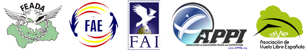 logos escuela-parapente-oficial-federativa-feada-fai-rfae-appi-avle